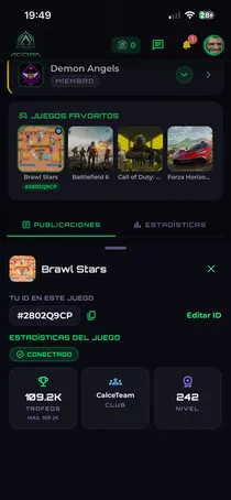 Juegos favoritos y estadísticas verificadas en la app de Ágora