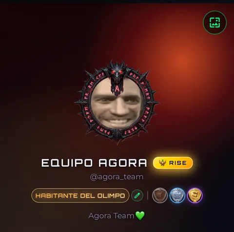 Perfil de Ágora con el título Habitante del Olimpo