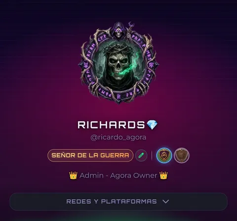 Perfil de Ágora con el título Señor de la Guerra