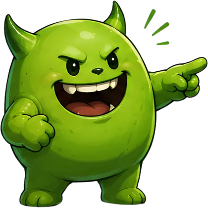Gorgo, mascota de Ágora, señalando el formulario