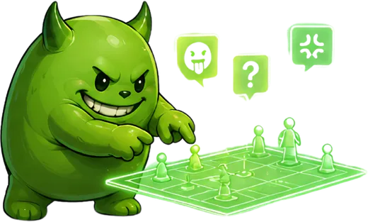 Gorgo, mascota de Ágora, organizando un cuadro de torneo